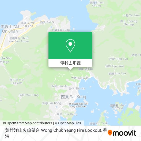 黃竹洋山火瞭望台 Wong Chuk Yeung Fire Lookout地圖