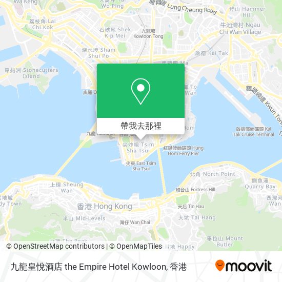 九龍皇悅酒店 the Empire Hotel Kowloon地圖
