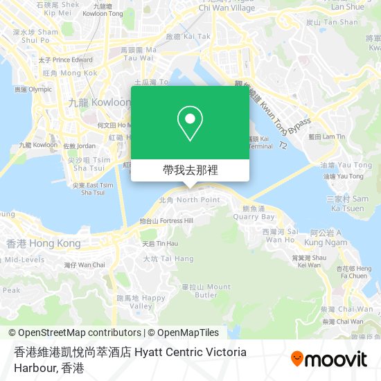 香港維港凱悅尚萃酒店 Hyatt Centric Victoria Harbour地圖