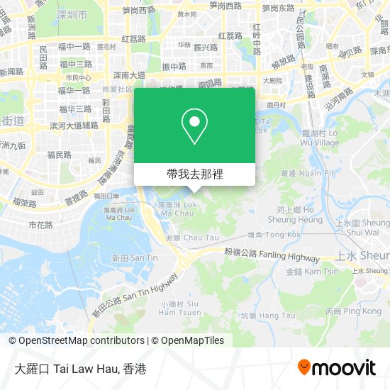 大羅口 Tai Law Hau地圖