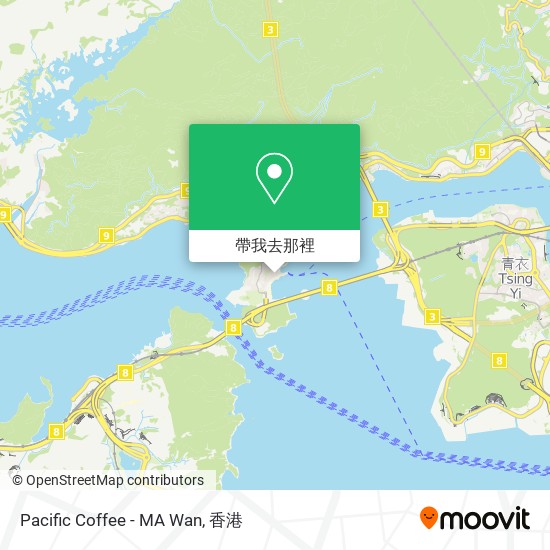 Pacific Coffee - MA Wan地圖