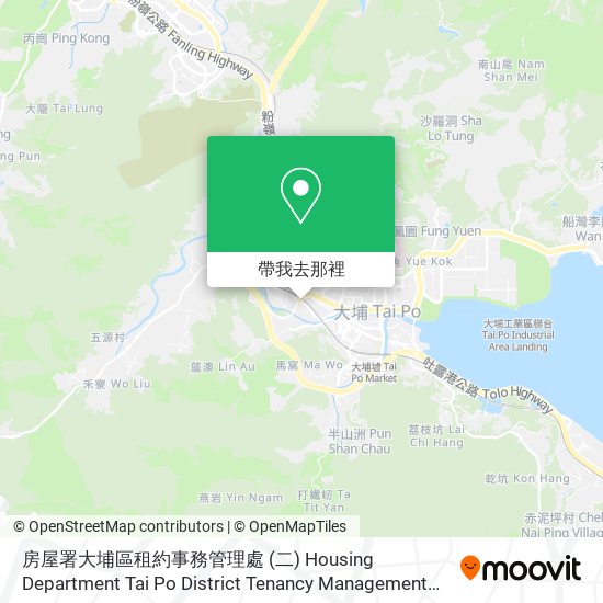 房屋署大埔區租約事務管理處 (二) Housing Department Tai Po District Tenancy Management Office (2)地圖
