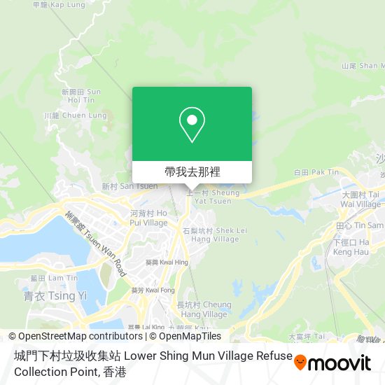 城門下村垃圾收集站 Lower Shing Mun Village Refuse Collection Point地圖