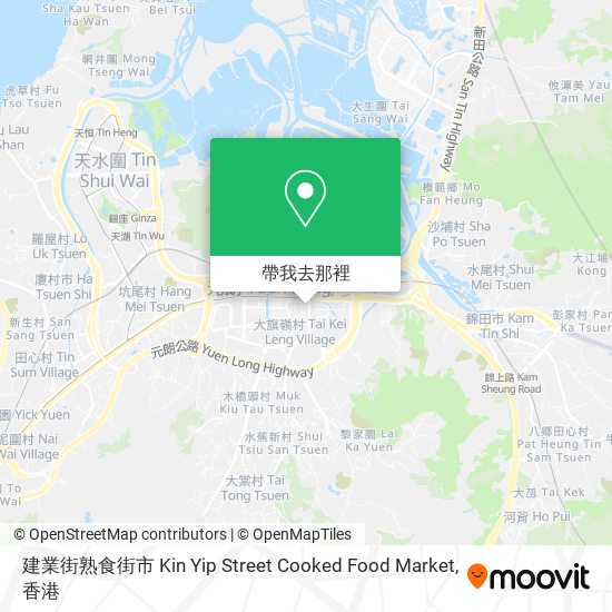 建業街熟食街市 Kin Yip Street Cooked Food Market地圖