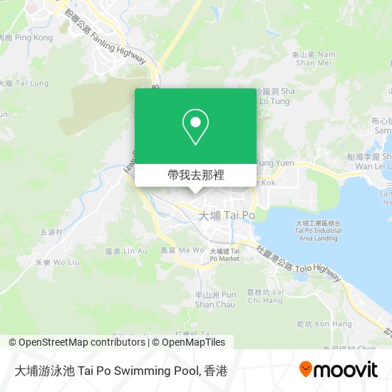 大埔游泳池 Tai Po Swimming Pool地圖
