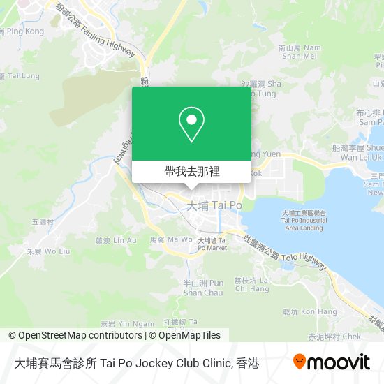 大埔賽馬會診所 Tai Po Jockey Club Clinic地圖