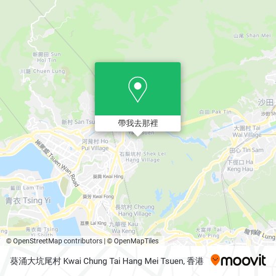 葵涌大坑尾村 Kwai Chung Tai Hang Mei Tsuen地圖