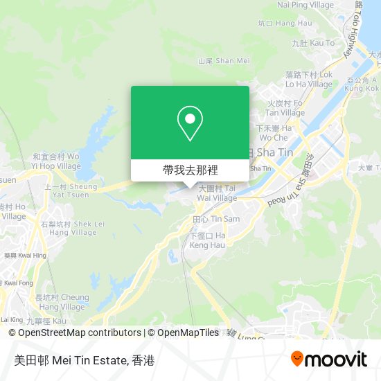 美田邨 Mei Tin Estate地圖