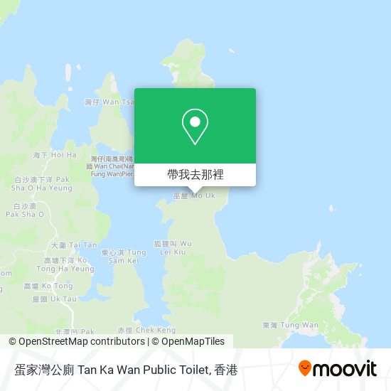 蛋家灣公廁 Tan Ka Wan Public Toilet地圖