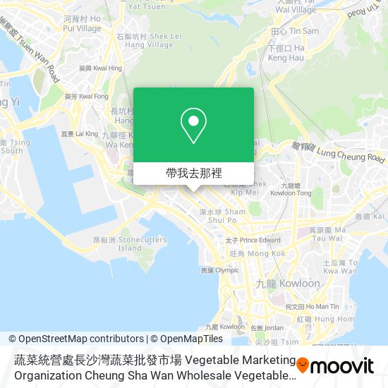 蔬菜統營處長沙灣蔬菜批發市場 Vegetable Marketing Organization Cheung Sha Wan Wholesale Vegetable Market地圖