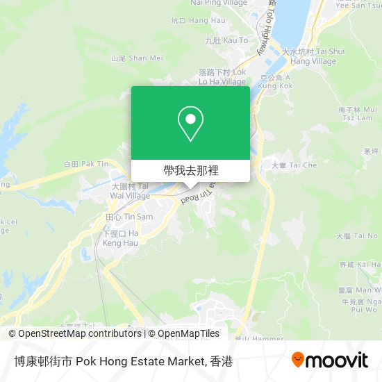 博康邨街市 Pok Hong Estate Market地圖