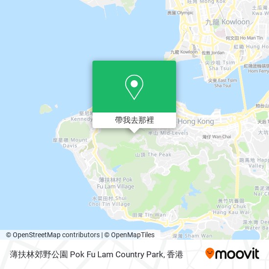 薄扶林郊野公園 Pok Fu Lam Country Park地圖