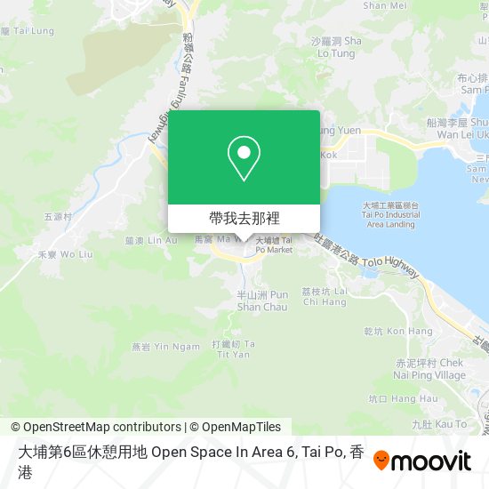 大埔第6區休憩用地 Open Space In Area 6, Tai Po地圖