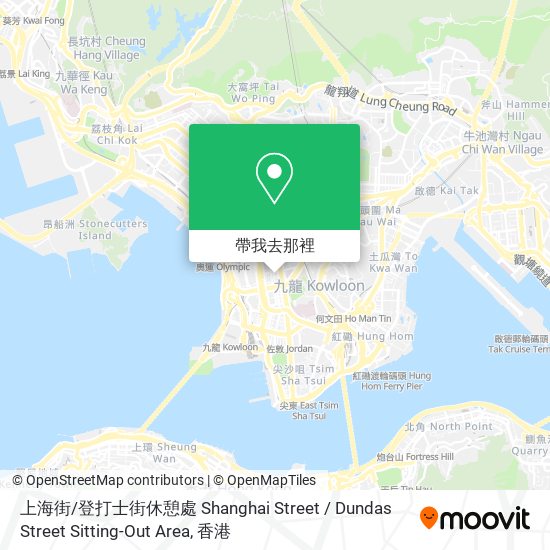 上海街 / 登打士街休憩處 Shanghai Street / Dundas Street Sitting-Out Area地圖