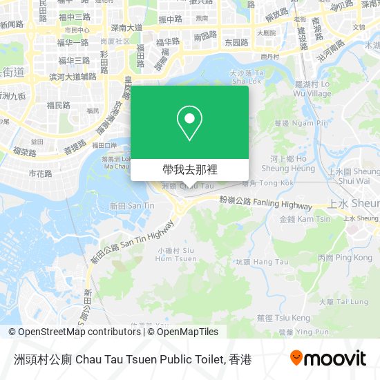 洲頭村公廁 Chau Tau Tsuen Public Toilet地圖