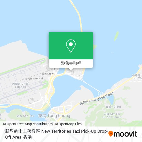 新界的士上落客區 New Territories Taxi Pick-Up Drop-Off Area地圖