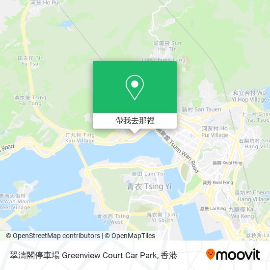 翠濤閣停車場 Greenview Court Car Park地圖