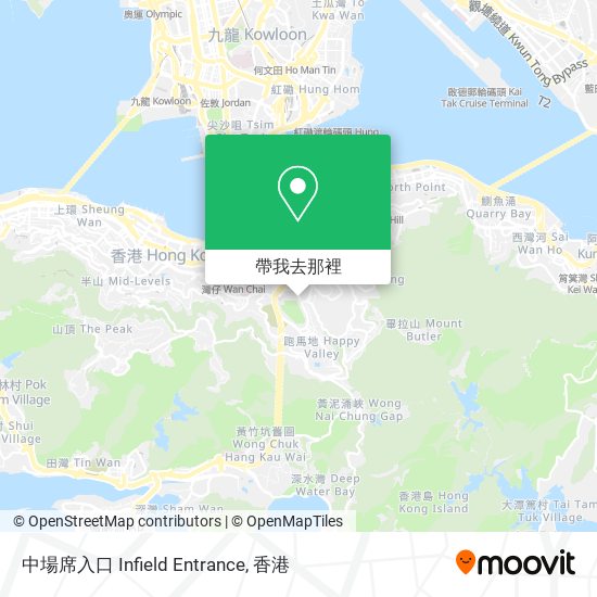 中場席入口 Infield Entrance地圖