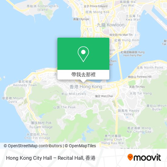 Hong Kong City Hall – Recital Hall地圖