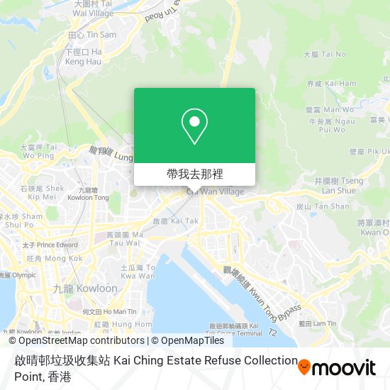 啟晴邨垃圾收集站 Kai Ching Estate Refuse Collection Point地圖