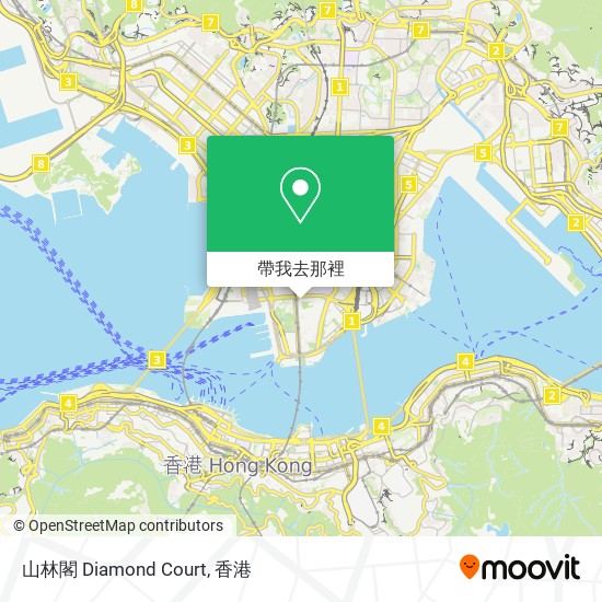 山林閣 Diamond Court地圖