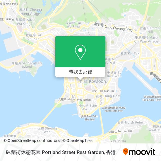 砵蘭街休憩花園 Portland Street Rest Garden地圖