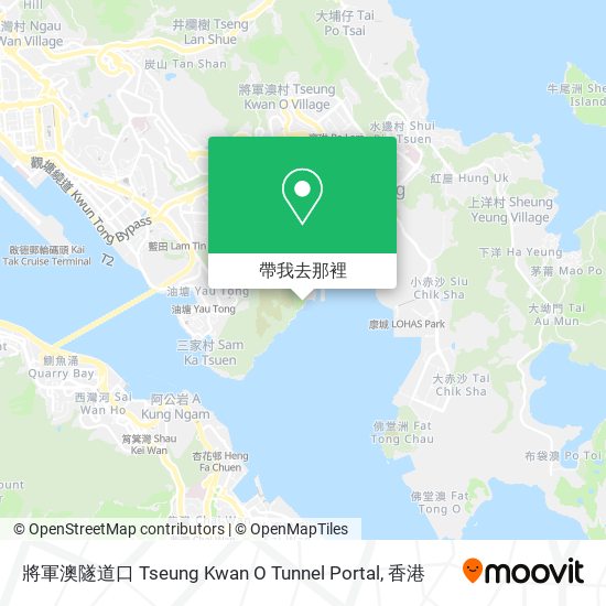 將軍澳隧道口 Tseung Kwan O Tunnel Portal地圖