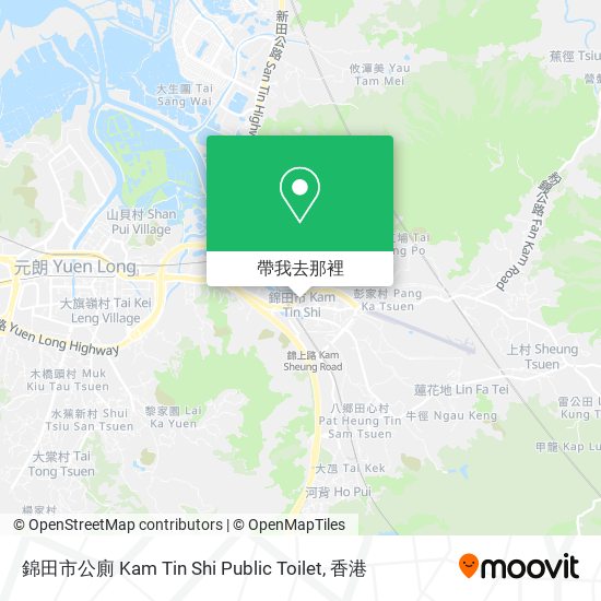 錦田市公廁 Kam Tin Shi Public Toilet地圖