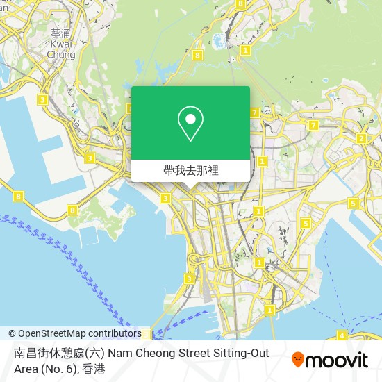 南昌街休憩處(六) Nam Cheong Street Sitting-Out Area (No. 6)地圖