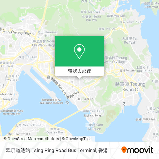 翠屏道總站 Tsing Ping Road Bus Terminal地圖