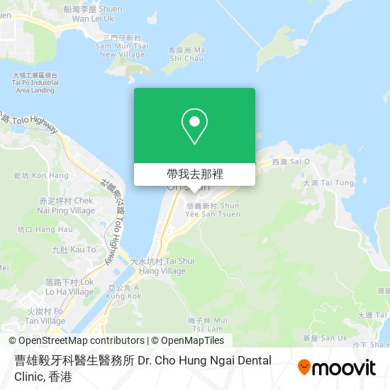 曹雄毅牙科醫生醫務所 Dr. Cho Hung Ngai Dental Clinic地圖