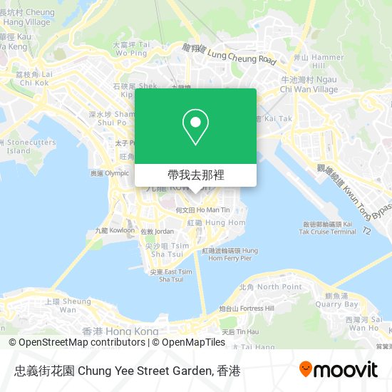 忠義街花園 Chung Yee Street Garden地圖