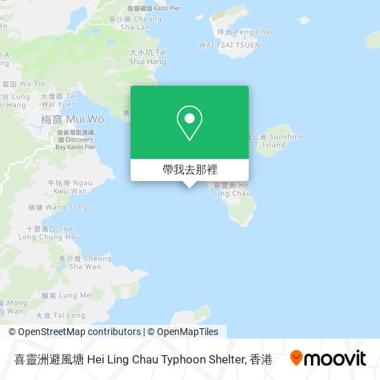 喜靈洲避風塘 Hei Ling Chau Typhoon Shelter地圖