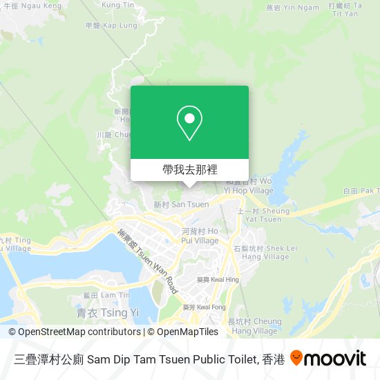三疊潭村公廁 Sam Dip Tam Tsuen Public Toilet地圖
