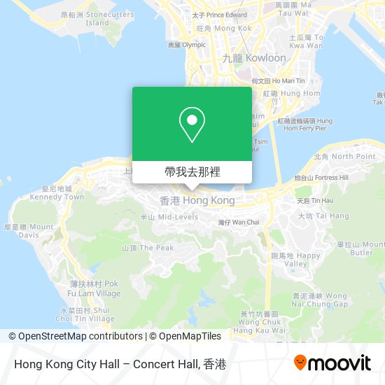 Hong Kong City Hall – Concert Hall地圖