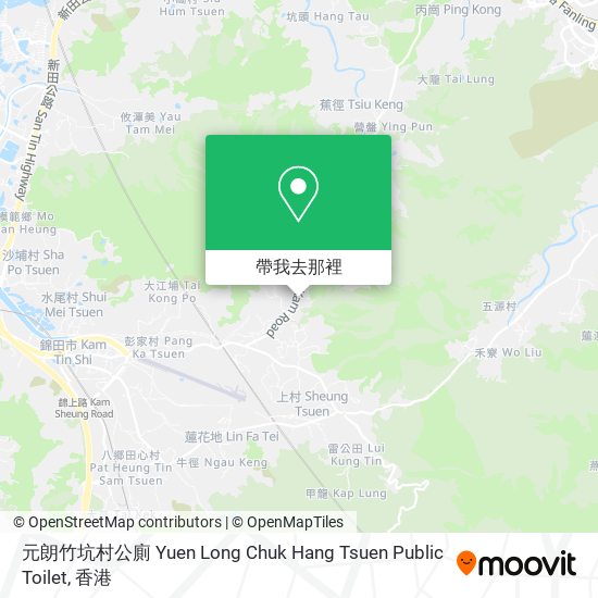元朗竹坑村公廁 Yuen Long Chuk Hang Tsuen Public Toilet地圖