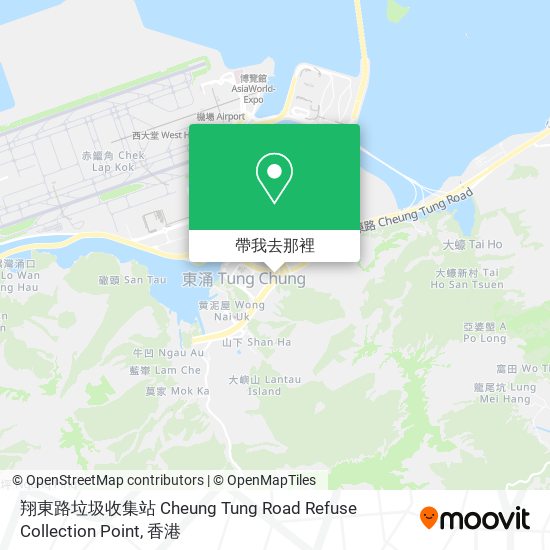 翔東路垃圾收集站 Cheung Tung Road Refuse Collection Point地圖
