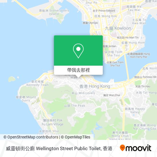 威靈頓街公廁 Wellington Street Public Toilet地圖