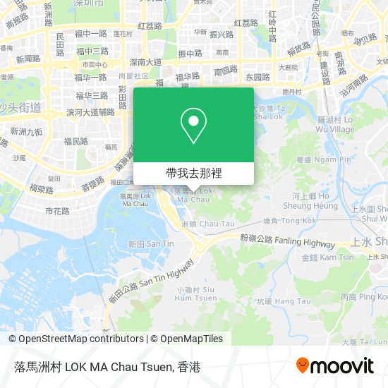 落馬洲村 LOK MA Chau Tsuen地圖