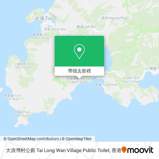 大浪灣村公廁 Tai Long Wan Village Public Toilet地圖