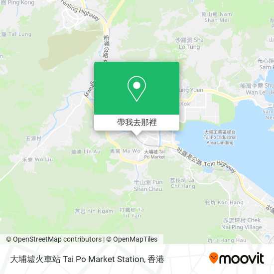 大埔墟火車站 Tai Po Market Station地圖