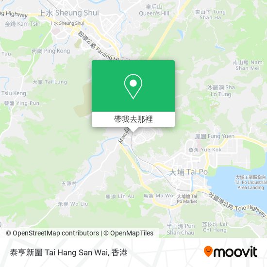 泰亨新圍 Tai Hang San Wai地圖