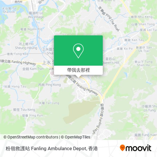 粉嶺救護站 Fanling Ambulance Depot地圖