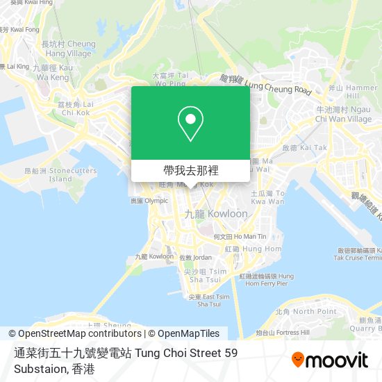 通菜街五十九號變電站 Tung Choi Street 59 Substaion地圖