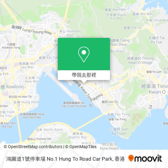 鴻圖道1號停車場 No.1 Hung To Road Car Park地圖
