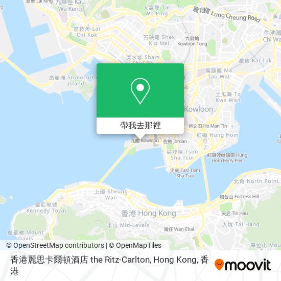 香港麗思卡爾頓酒店 the Ritz-Carlton, Hong Kong地圖