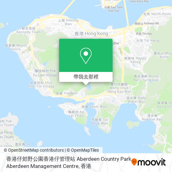 香港仔郊野公園香港仔管理站 Aberdeen Country Park Aberdeen Management Centre地圖