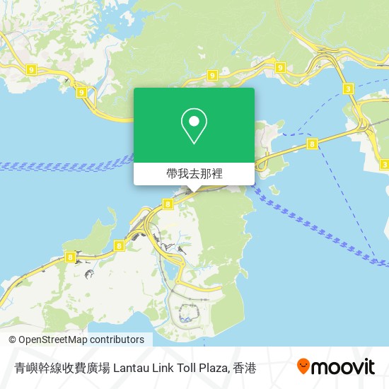 青嶼幹線收費廣場 Lantau Link Toll Plaza地圖