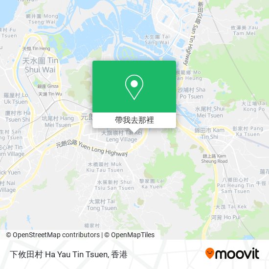 下攸田村 Ha Yau Tin Tsuen地圖