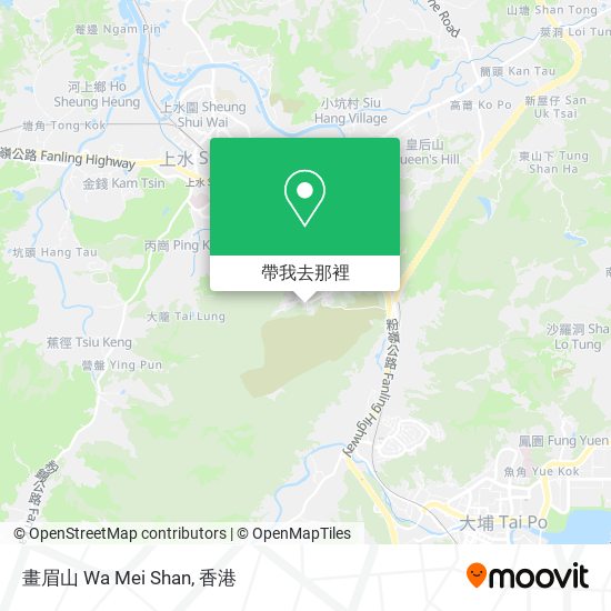畫眉山 Wa Mei Shan地圖